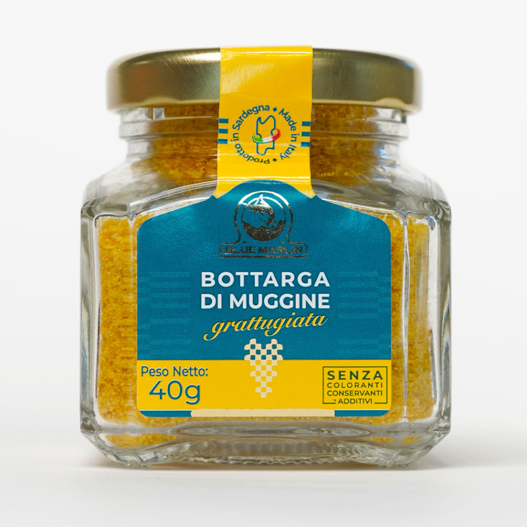 Vasetto di bottarga di muggine grattuggiata da 40gr